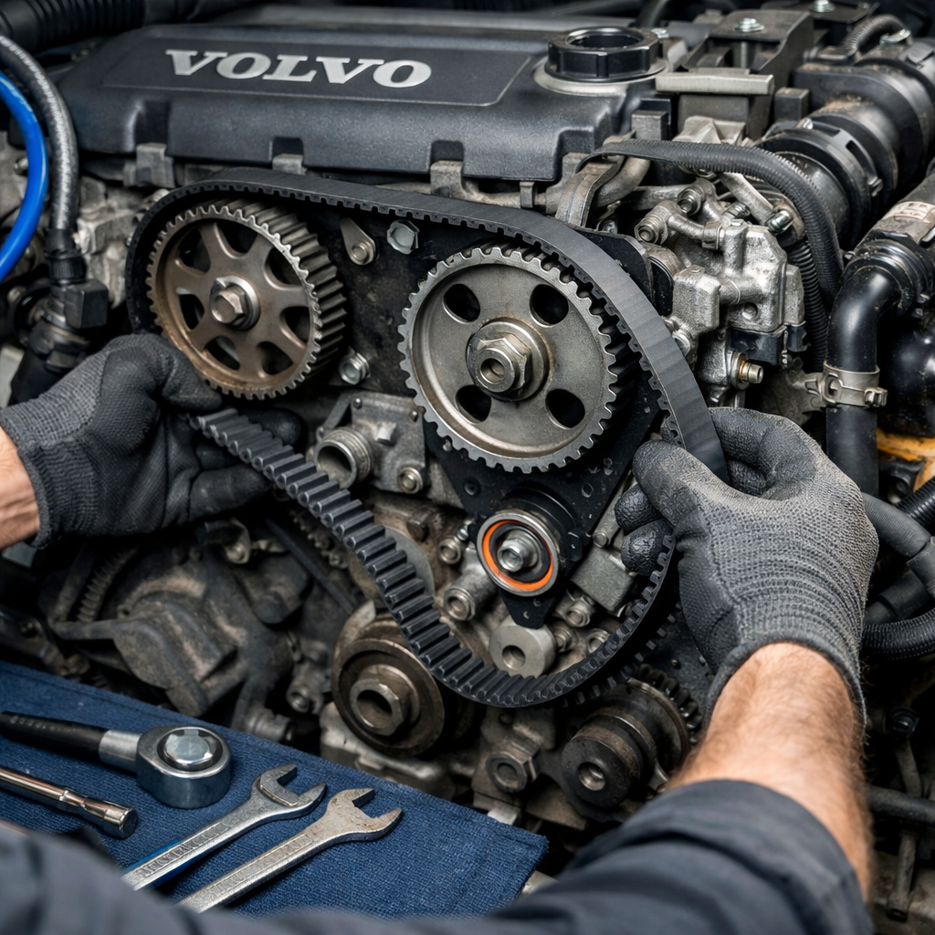 Volvo hammasrihma vahetus